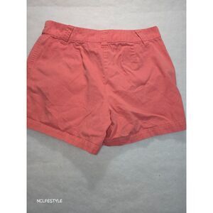 B.MOSS Women’s Chino Shorts Size 6 Coral Pink Cotton Casual